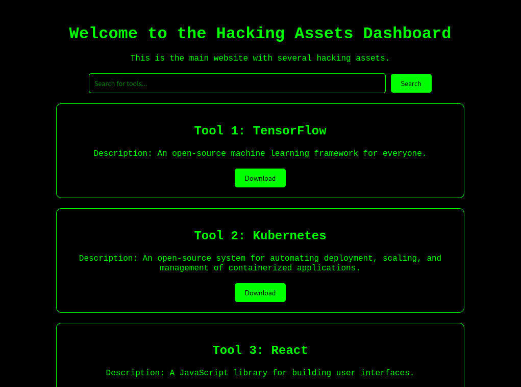 Assets Board Project